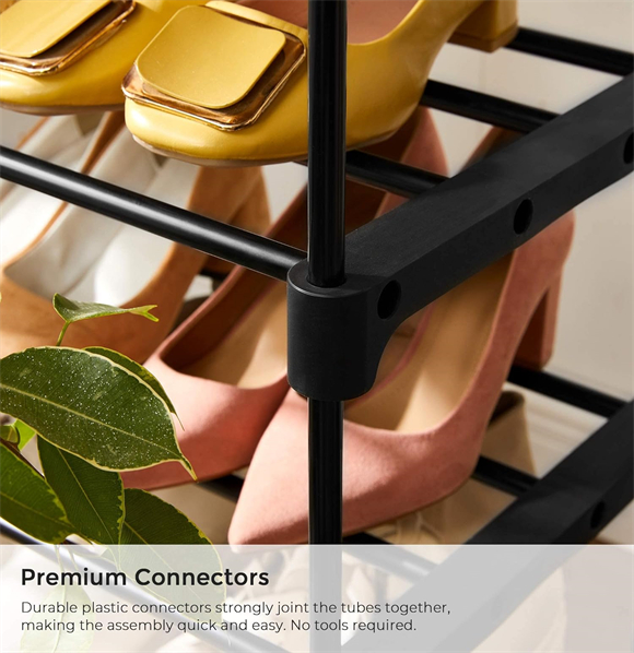 Shoe rack with cover